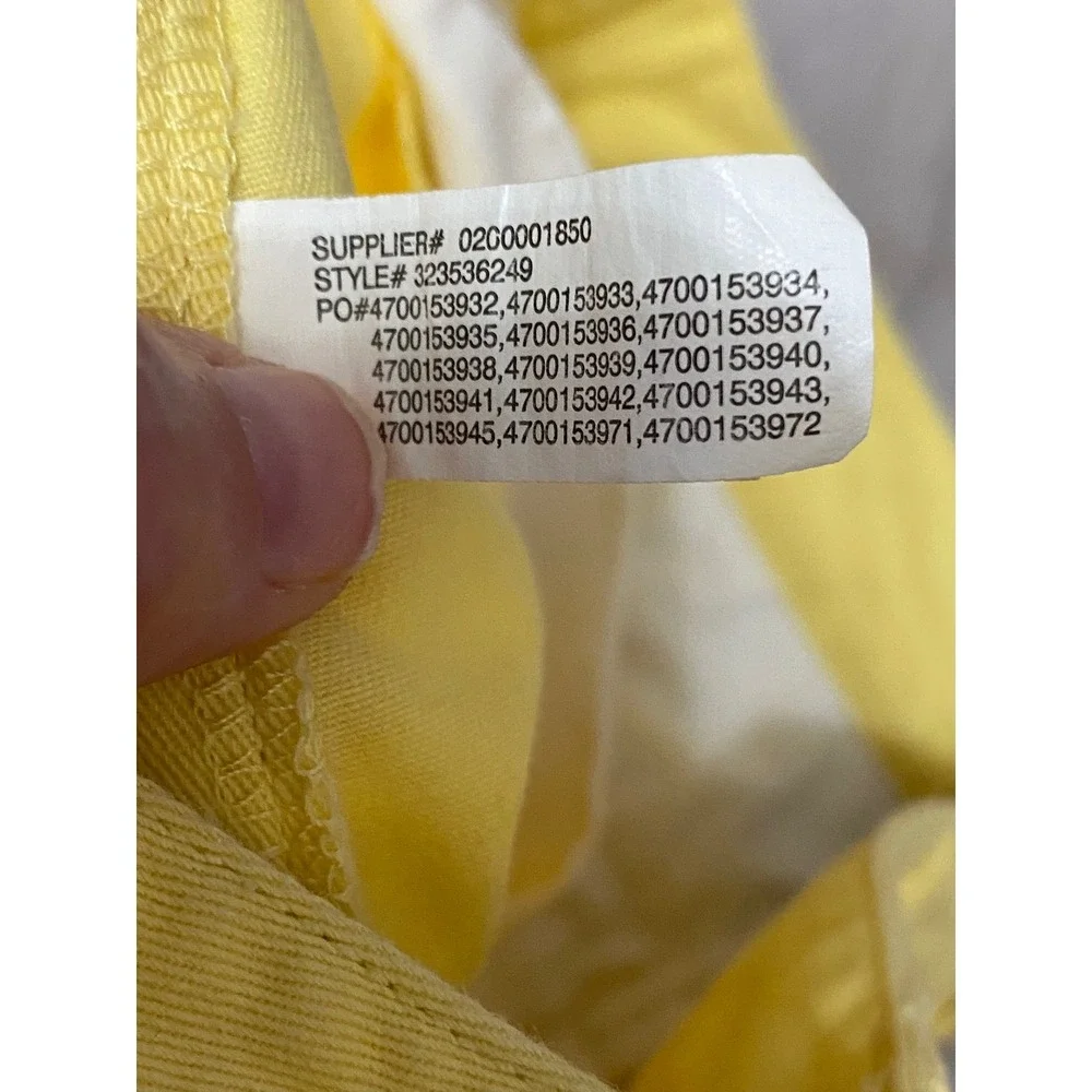 Polo Ralph Lauren Boys Size 12 Yellow Oxford Long‎ Shorts Chino Casual Preppy